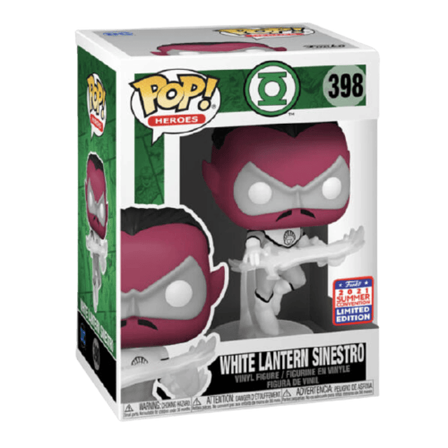 White Lantern Sinestro Funko Pop Green Lantern 398 Funkon 2021