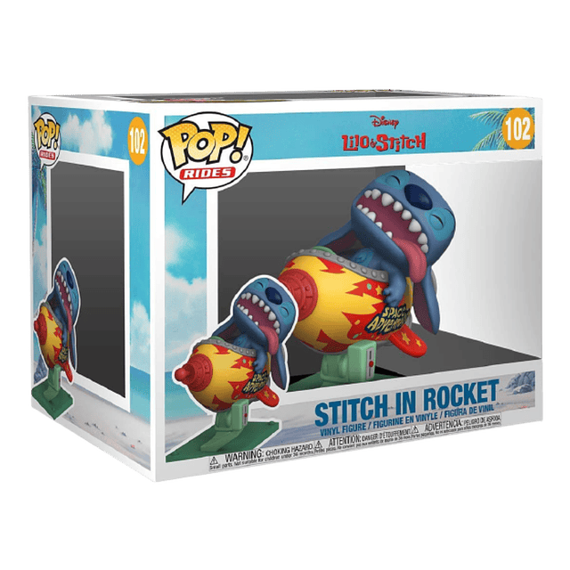 Stitch In Rocket Funko Pop Lilo Y Stitch 102
