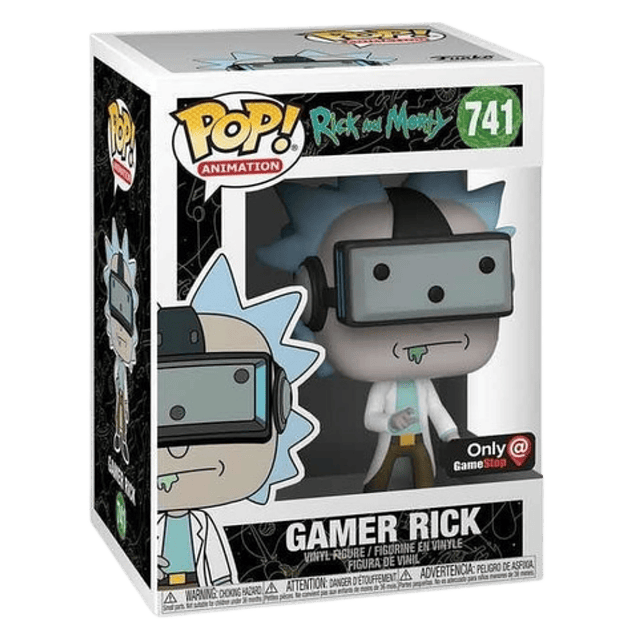 Gamer Rick Funko Pop Rick And Morty 741 Gamestop