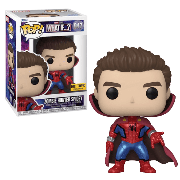 Zombie Hunter Spidey Funko Pop What If 947 Hot Topic 1