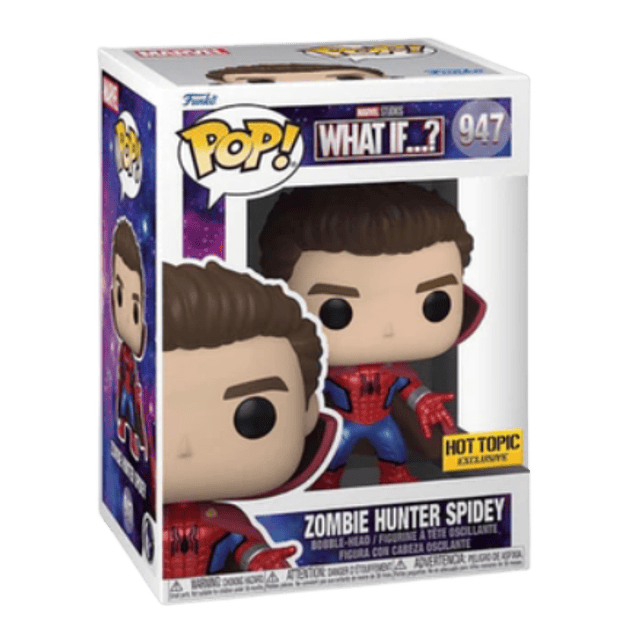 Zombie Hunter Spidey Funko Pop What If 947 Hot Topic