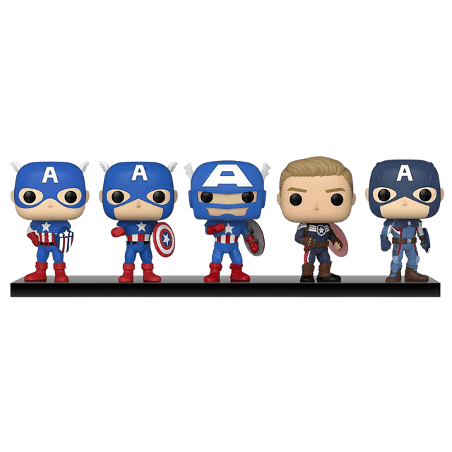 Captain America Through The Ages Funko Pop 5 Pack Amazon