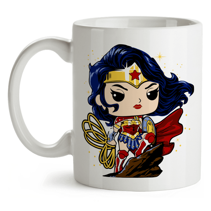 Mug Wonder Woman Jim Lee Tipo Pop 1