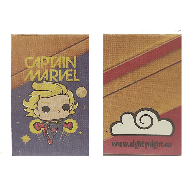 Capitana Marvel Separadores Magnéticos Para Libros