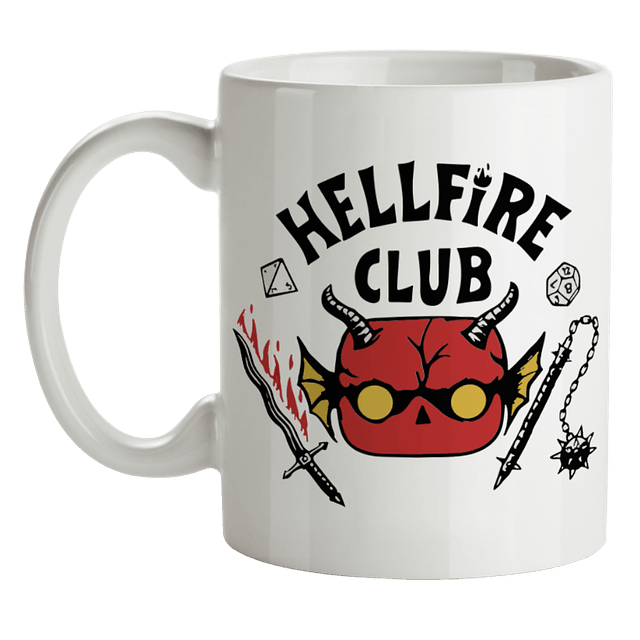 Mug Hellfire Club Stranger Things Tipo Pop