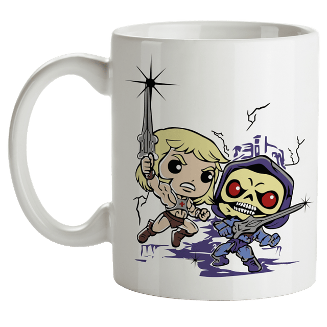 Mug Skeletor Vs He-Man Eternia MOTU Tipo Pop