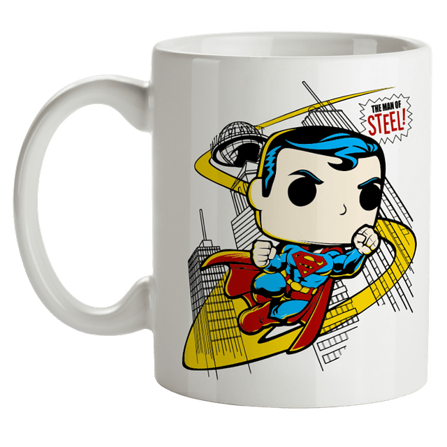 Mug Superman Man Of Steel Tipo Pop