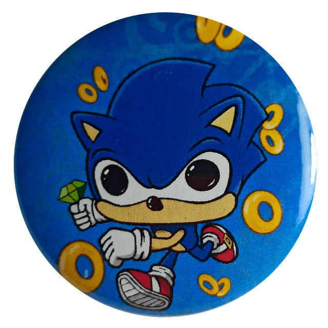 Sonic Botón Pinback Sonic The Hedgehog