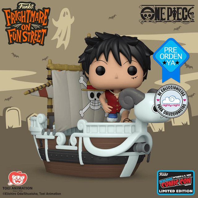 Luffy With Going Merry Funko Pop One Piece 111 NYCC 2022