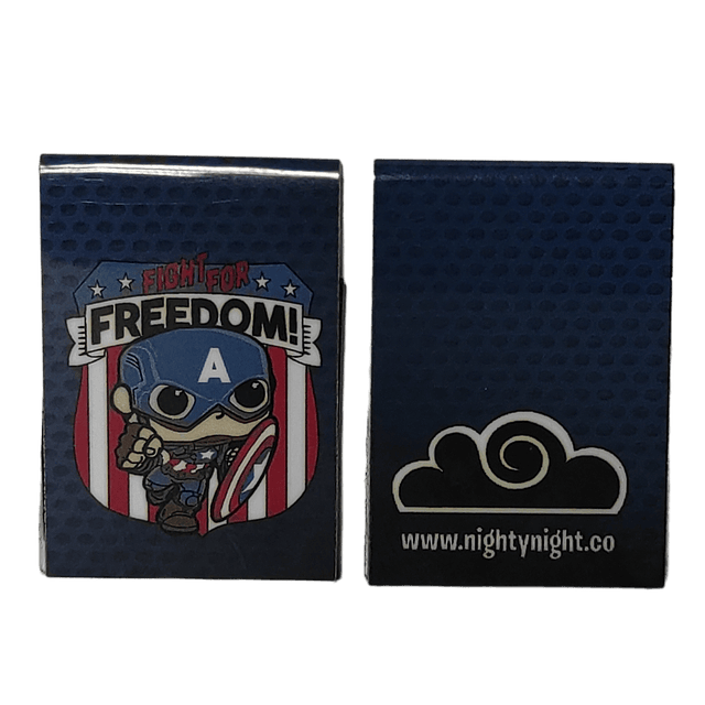 Captain America Freedom Separadores Magnéticos Para Libros