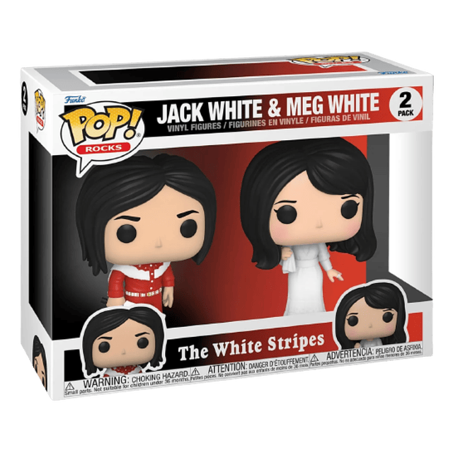 Jack White Y Meg White Funko Pop The White Stripes 2 Pack