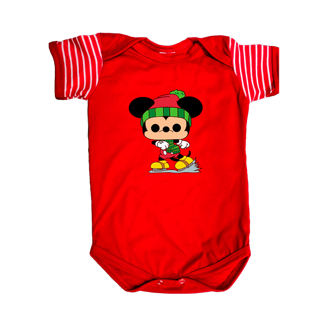 Body Bebés Mickey Navidad