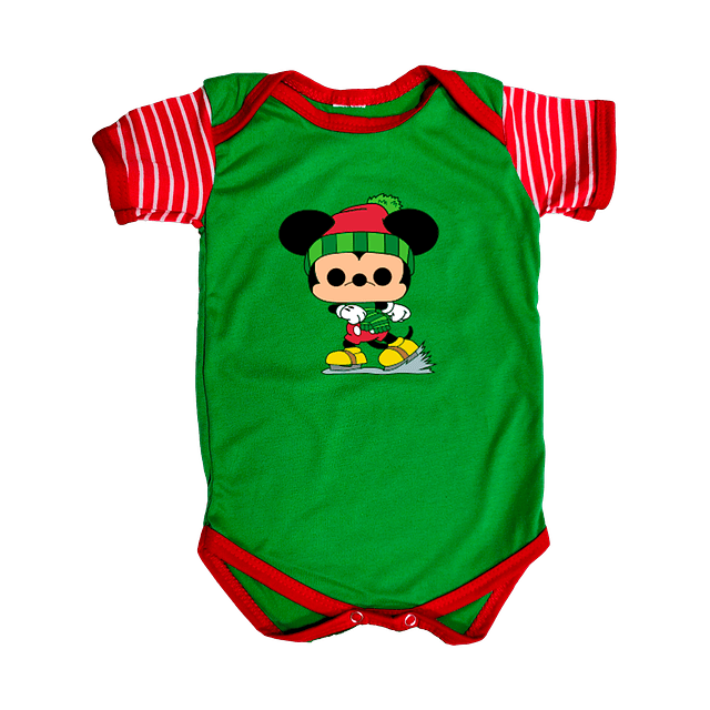 Body Bebés Mickey Navidad