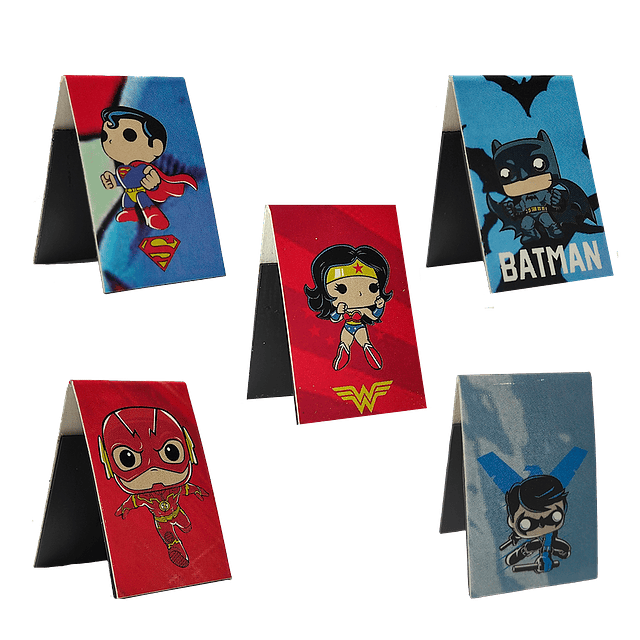 DC Comics Pack Separadores Magnéticos Para Libros