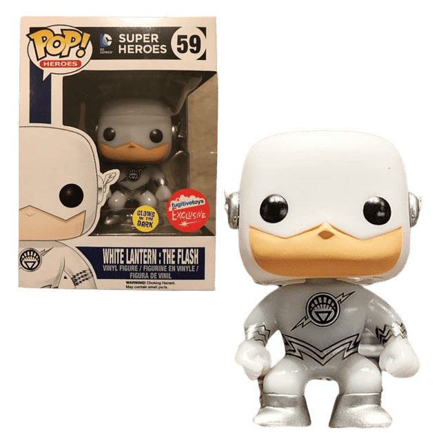 White Lantern The Flash Funko Pop DC Comics 59 Fugitive Toys Glow