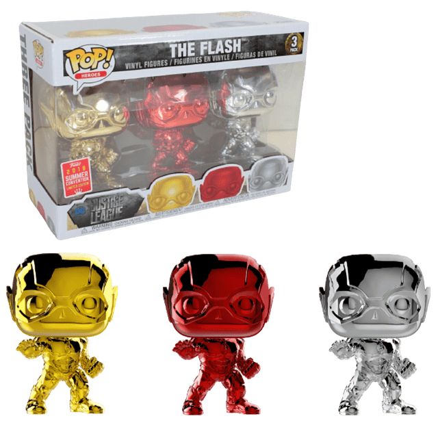 The Flash Funko Pop 3 Pack SDCC 2018