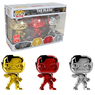 The Flash Funko Pop 3 Pack SDCC 2018