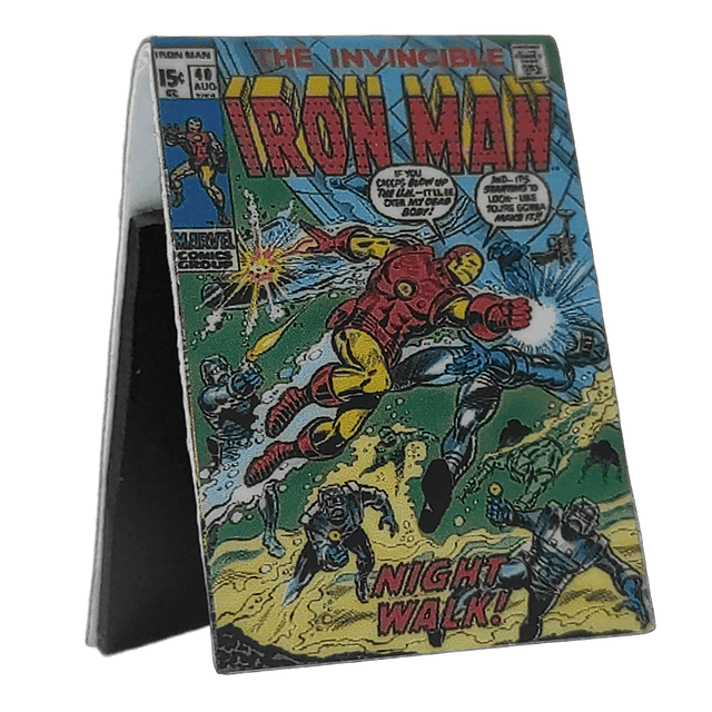 Iron Man Comic Cover Separadores Magnéticos Para Libros