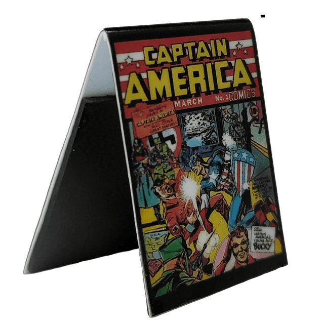 Captain America Comic Cover Separadores Magnéticos Para Libros