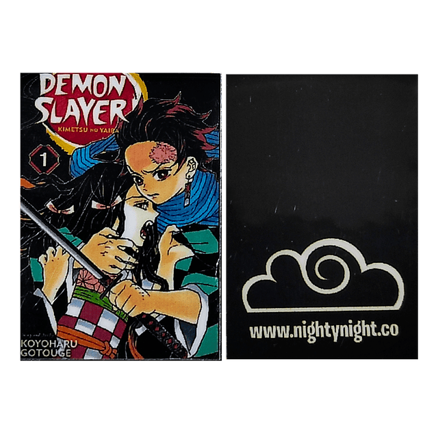 Demon Slayer Manga Cover Separadores Magnéticos Para Libros