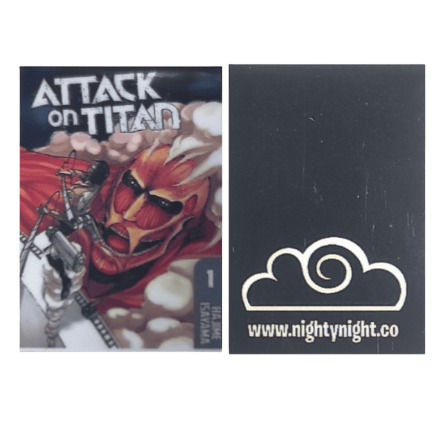 Attack On Titan Manga Cover Separadores Magnéticos Para Libros