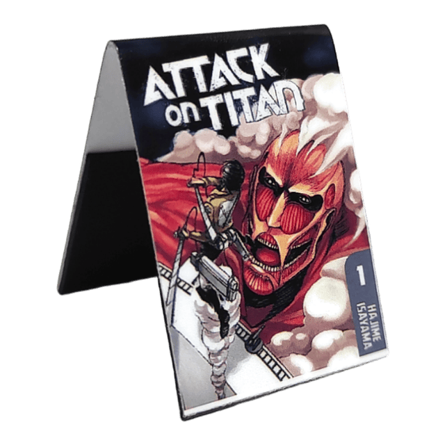 Attack On Titan Manga Cover Separadores Magnéticos Para Libros