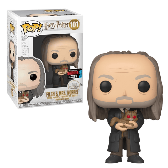 Filch & Mrs Norris Funko Pop Harry Potter 101 NYCC 2019