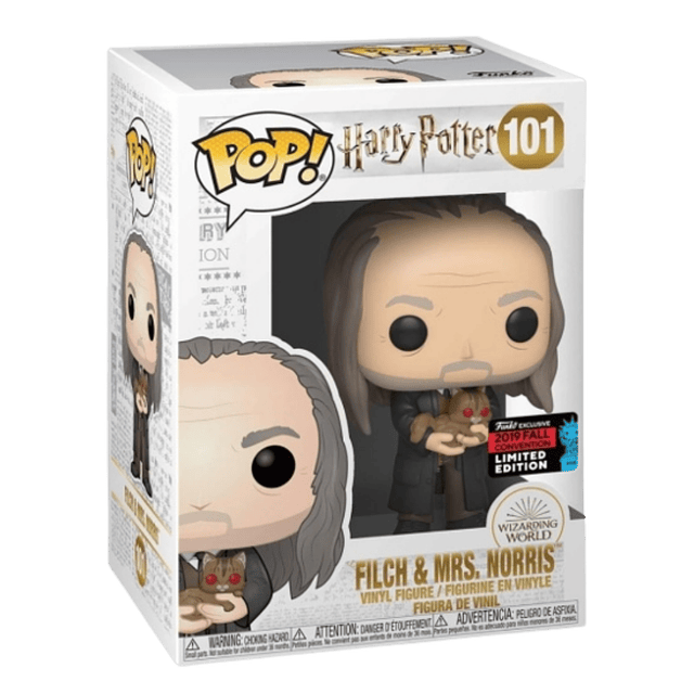 Filch & Mrs Norris Funko Pop Harry Potter 101 NYCC 2019