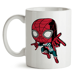 Mug Iron Spider Avengers Infinity War Tipo Pop