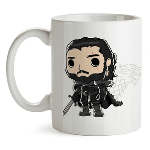 Mug Jon Snow Game Of Thrones Tipo Pop