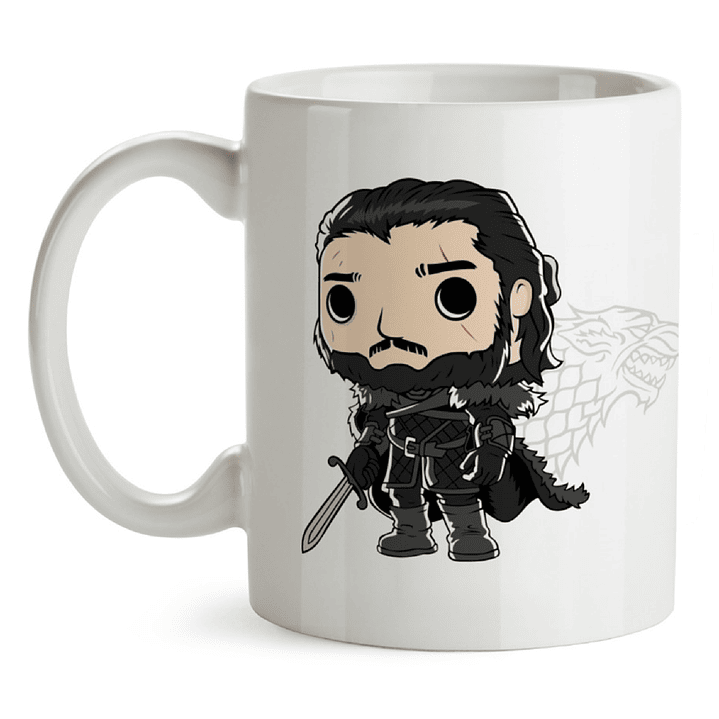 Mug Jon Snow Game Of Thrones Tipo Pop 1