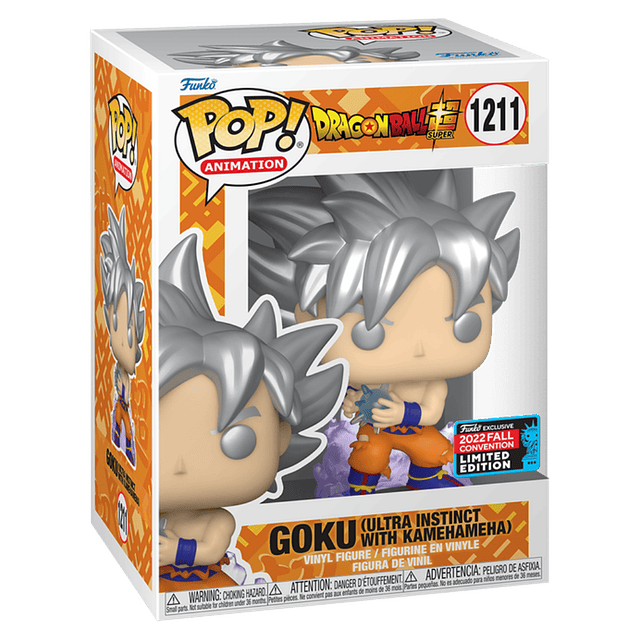 Goku Ultra Instinct With Kamehameha Funko Pop Dragon Ball Super 1211 NYCC 2022