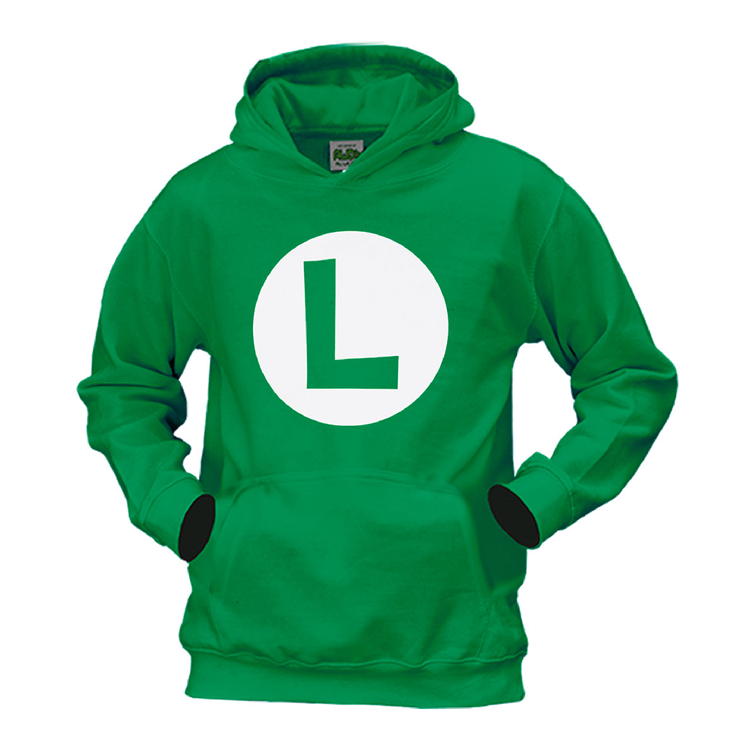 Hoodie Hombre Luigi Super Mario 1