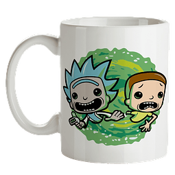 Mug Rick And Morty Portal Tipo Pop