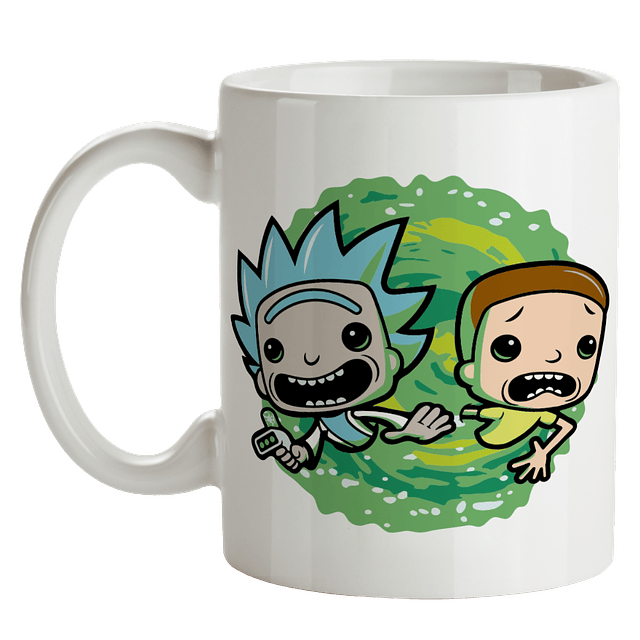 Mug Rick And Morty Portal Tipo Pop