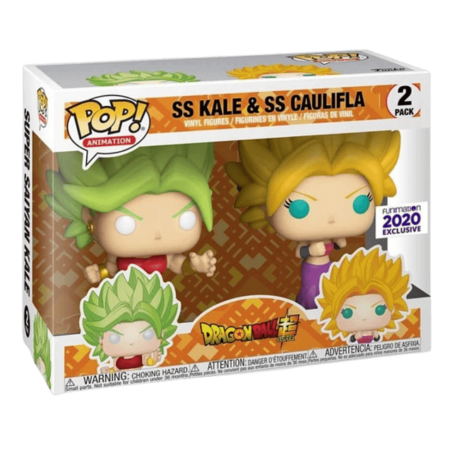 SS Kale & SS Caulifla Funko Pop Dragon Ball Super 2 Pack Funimation 2020
