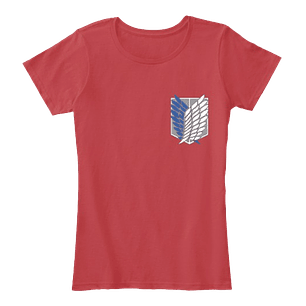 Camiseta Mujer Alas De Libertad Attack On Titan