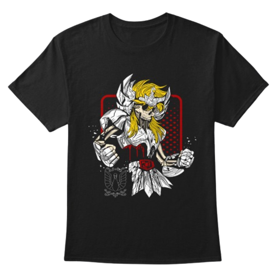 Camiseta Hyoga Skull Saint Seiya 1