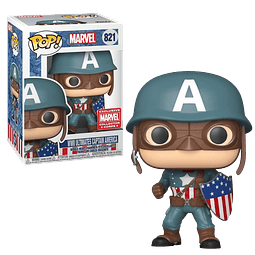 WWII Ultimates Captain America Funko Pop Marvel 821 Collector Corps