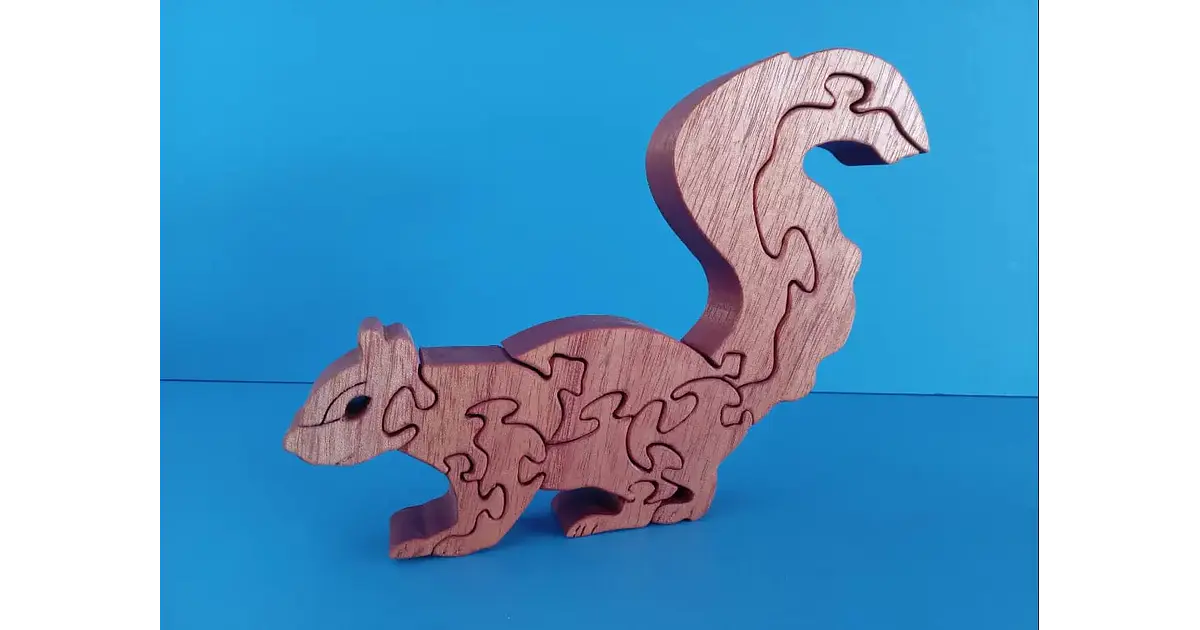 ROMPECABEZAS MADERA Ardilla Gofer | Nighty-Night