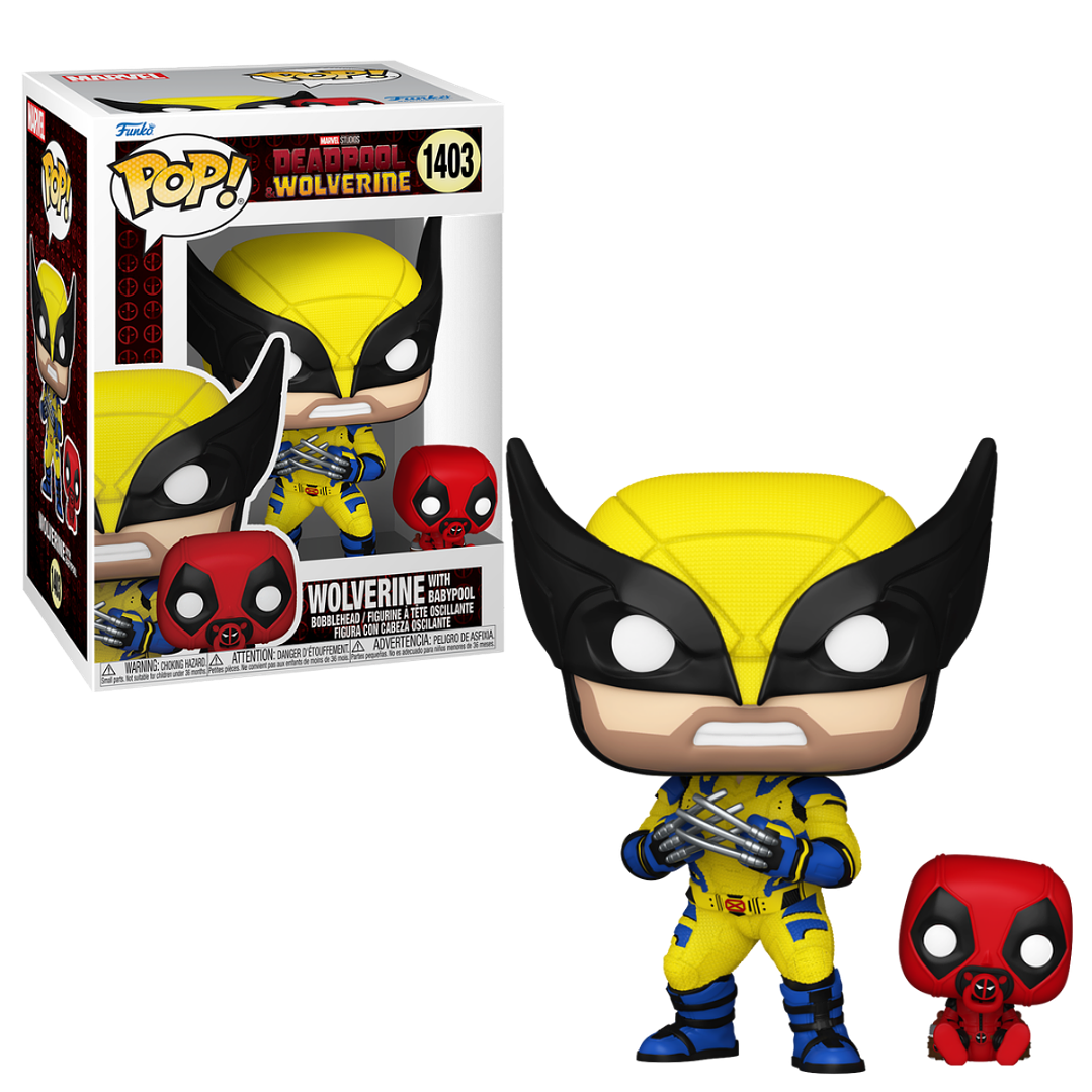 Wolverine With Babypool Funko Pop Deadpool & Wolverine 1403 1