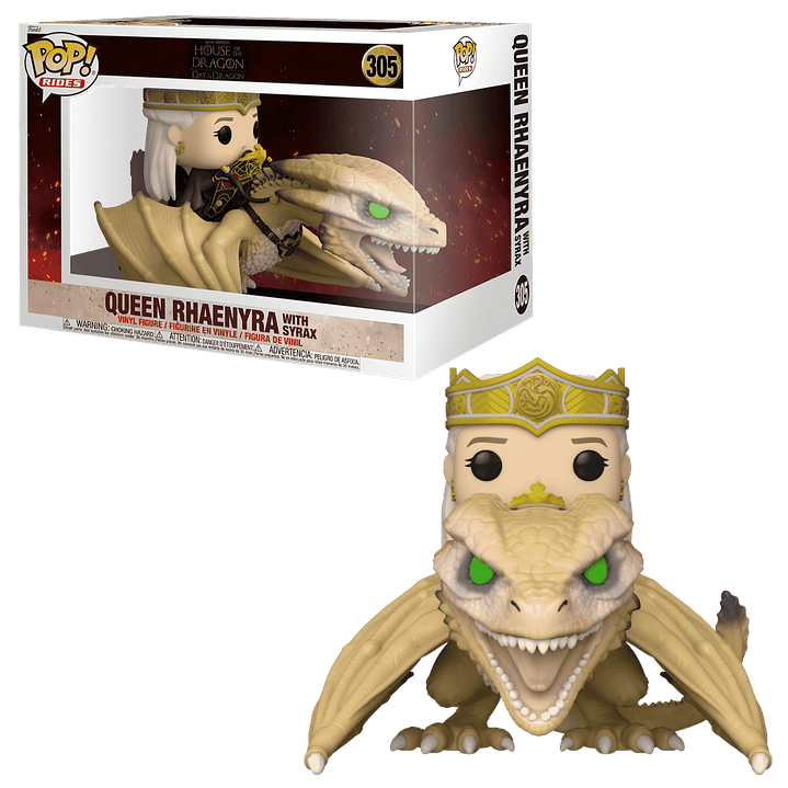 Queen Rhaenyra With Syrax Funko Pop House Of The Dragon 305 1