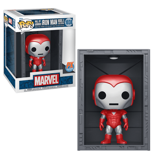 Hall Of Armor Iron Man Model 8 Silver Centurion Funko Pop Marvel 1038 PX