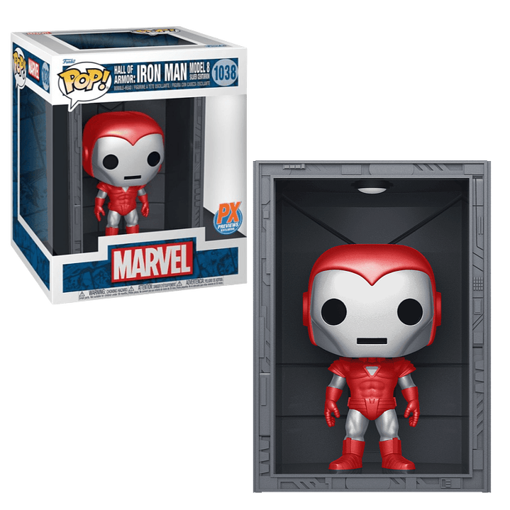 Hall Of Armor Iron Man Model 8 Silver Centurion Funko Pop Marvel 1038 PX 1