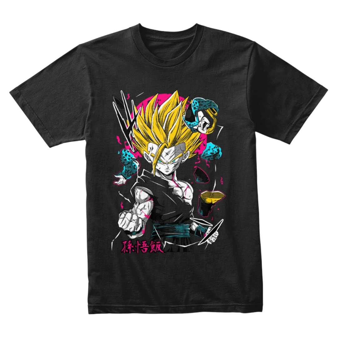 Camiseta Gohan Vs Cell Jr Dragon Ball Z 1