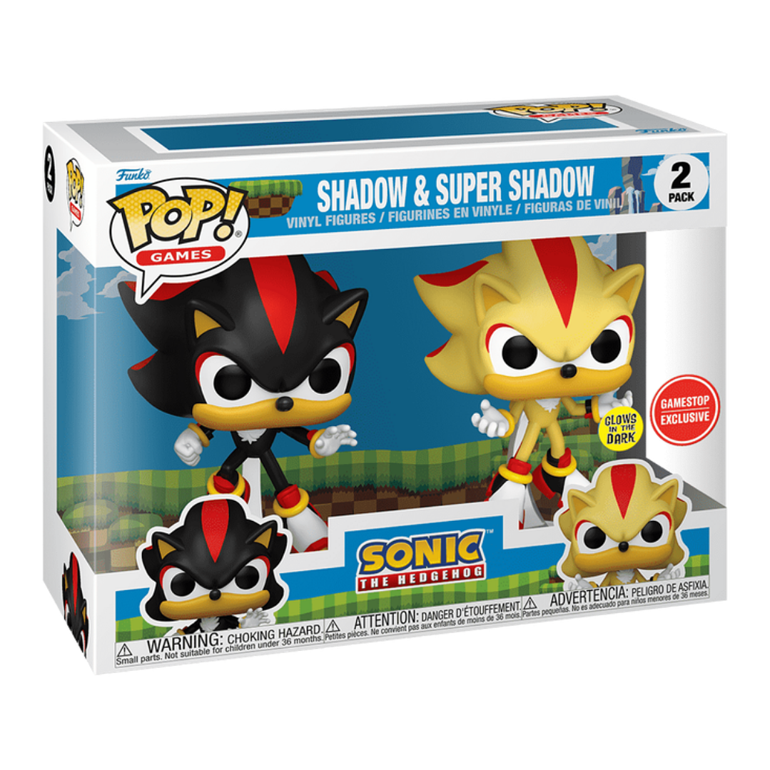 Shadow & Super Shadow Funko Pop Sonic The Hedgehog 2 Pack Gamestop 3