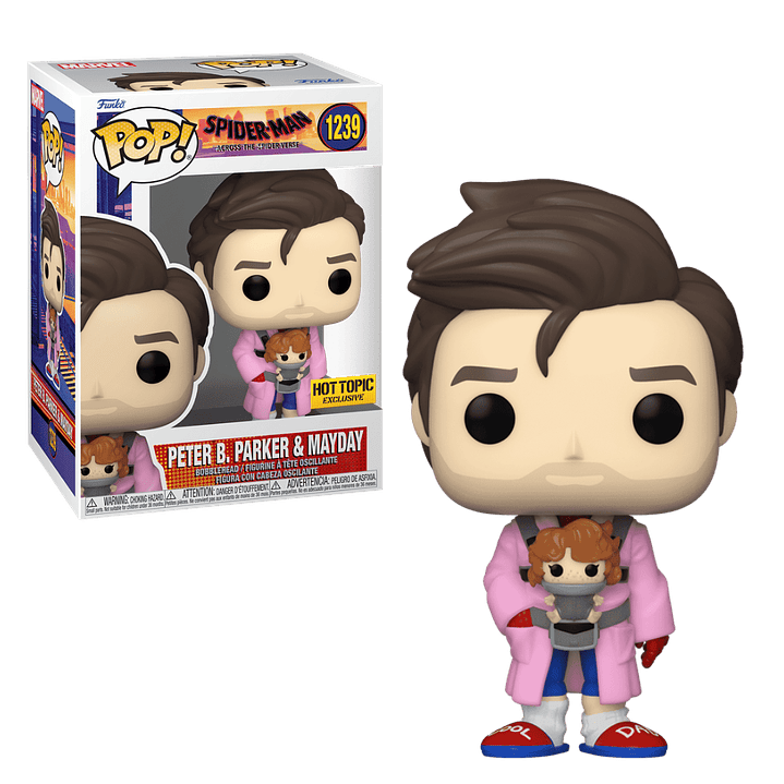 Peter B Parker & Mayday Funko Pop Spiderman Across The Spiderverse 1239 Hot Topic 1