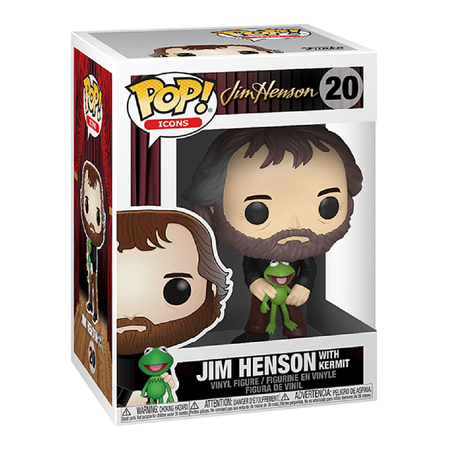 Jim Henson With Kermit Funko Pop Icons 20