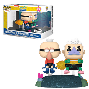 Mermaidman & Barnacleboy With The Invisible Boatmobile Funko Pop SpongeBob SquarePants 126 Amazon