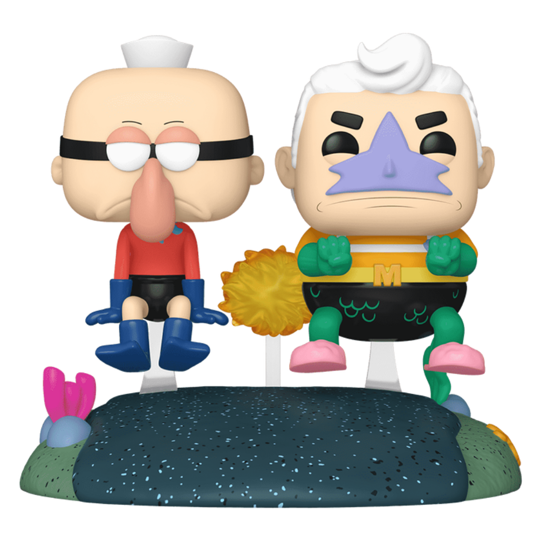 Mermaidman & Barnacleboy With The Invisible Boatmobile Funko Pop SpongeBob SquarePants 126 Amazon 2
